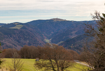 Blick zum Feldberg (Schwarzwald), vom Schauinsland aus