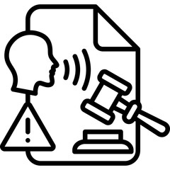 Sanction Talks line icon