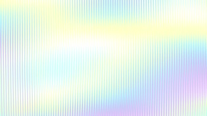 Cyclic 3D animation. Abstract minimalist loop background divided into vertical glossy stripes with reflection. Transforming holographic gradient colors. - Powered by Adobe