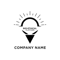 Naklejka premium Bio Ethical Platform Logo Design.