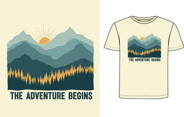 Mountain T Shirt Design