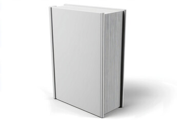 Naklejka premium blank book cover template, isolated on a transparent background, 