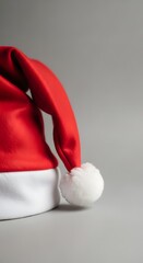 Red santa hat christmas holiday season celebration merry xmas festive headwear costume accessory december joy