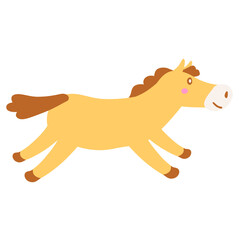 走る馬のイラスト