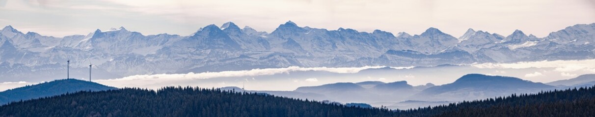 Alpenpanorama Berner Alpen Schweiz Vom