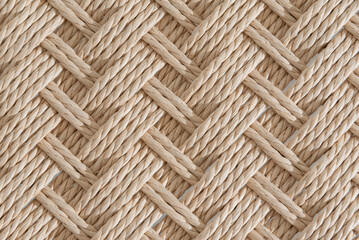 Texture of handcraft Wishbone chair on white background.