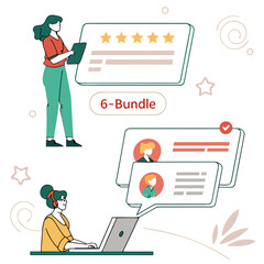 Customer reviews and testimonials bundle