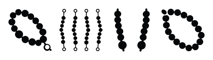 Abstract oval shapes pattern design black and white illustration graphic art decorative element vector art