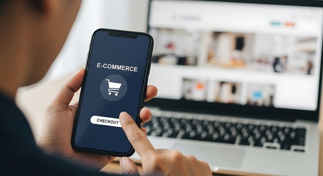 Convenient Online Shopping Experience Using Mobile Phone and Laptop for Retail Business Growth