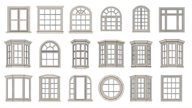 Window styles guide: find the perfect window for your home, explore window designs and architecture on transparent background