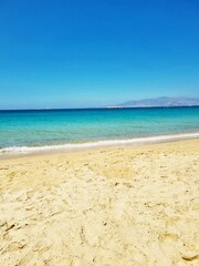 beach on Naxos island Greece