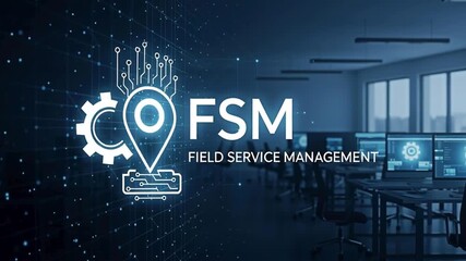 Field Service Management concept in office for the concept of business solution.