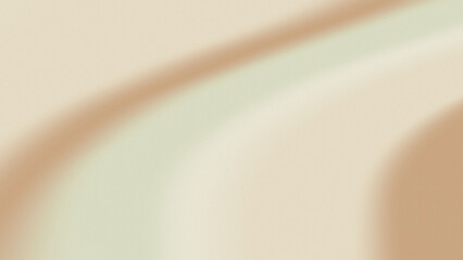 Minimal Beige and Green Abstract Background with Soft Gradient Curves. Modern Neutral Design Wallpaper