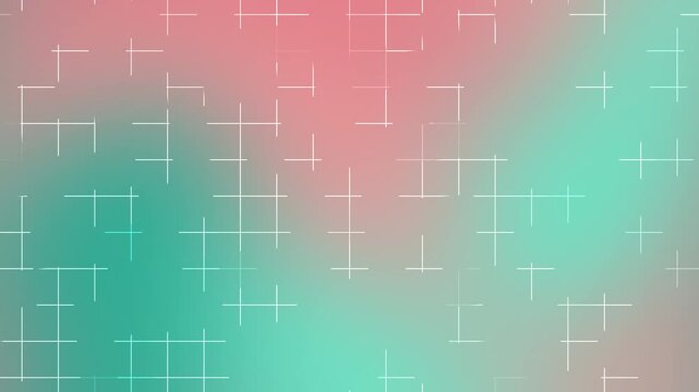 Pastel coral mint gradient background with white grid line and abstract soft pattern ideal for modern wallpaper spring celebration easter banner wedding invitation or digital design project