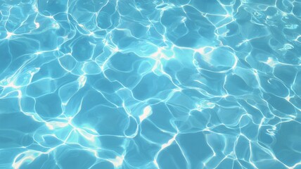 Sunlit water surface with rippled patterns. AI image