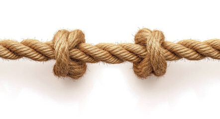 Fototapeta premium tug-of-war rope with tassels isolated on a transparent background