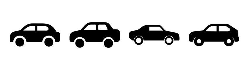 Black car vector illustration for transportation design and automotive industry projects and graphics use