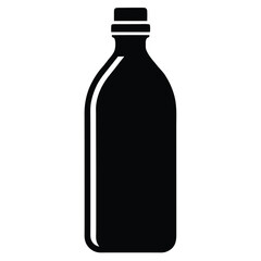 Silhouette of a plastic bottle, perfect for various designs