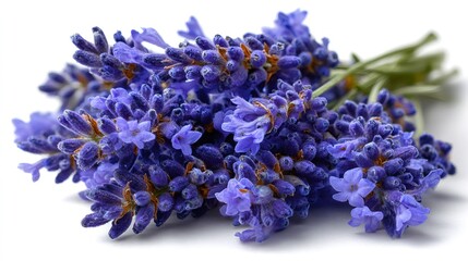 Lavender flower bunch creating natural aromatherapy fragrance
