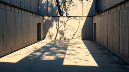 Fototapeta premium Brutalist Courtyard
