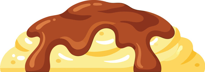 Mashed potatoes with gravy in a bowl