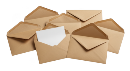 Envelope isolated on transparent background