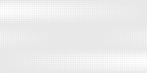 Fototapeta premium Dot white gray wave light technology texture background. Abstract big data digital concept.