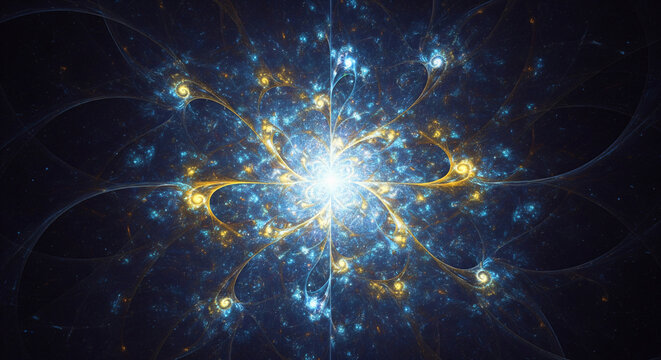 Radiant Spiral of Glowing Energy in Cosmic Space with Aura and Ethereal Flow Symbolizing Divine Energy and Spiritual Transcendence JPG