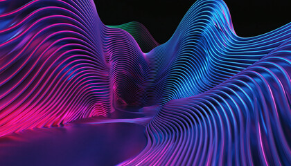 Big Data concept. Digital neural network. Introduction of artificial intelligence. Cyberspace of future. Abstract business 3D illustration neural cells