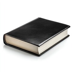 Black book on a white background