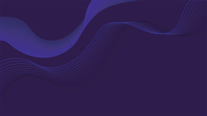 Dark deep purple abstract background with smooth, flowing digital waves.