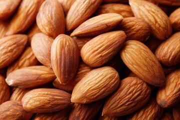 Fototapeta premium Background of roasted almonds nuts