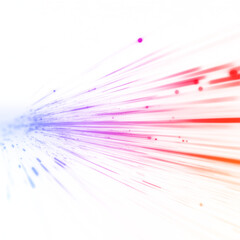 Fiery color light trails streak across a futuristic highway, leaving glowing traces of energy. The motion blur enhances the sense of acceleration. A digital art vision of speed. PNG