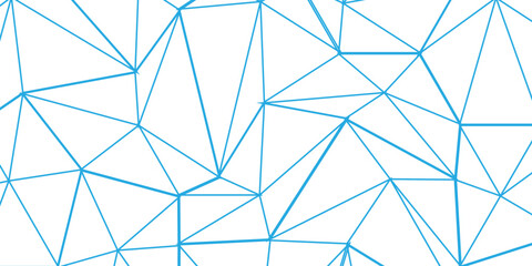 Abstract of simple BLUE line triangle pattern geometric background .white background creative and geometric shape with white luxury pattern .BLUE and white geometric background with low poly triangle