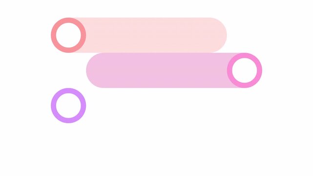 Infographics animated template for a presentation. Video clip with alpha channel.