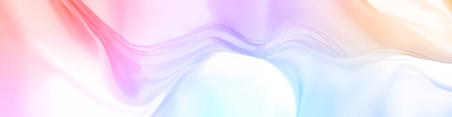 Liquid gradient waves blend pastel colors in smooth, flowing patterns. Neon highlights shimmer across curved surfaces. Ideal for futuristic wallpapers or UI backgrounds. PNG