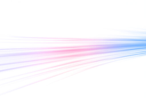 Violet glowing light trails twist and intersect across a futuristic digital landscape. The neon effect radiates energy and motion. A modern abstract speed design concept. PNG