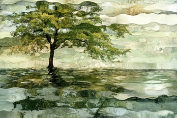 selective focus reality meditation in forest light