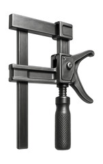 Naklejka premium Sliding quick-release clamp with a durable steel frame for construction use.