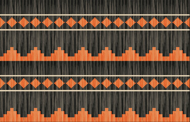 Southwest Native American seamless pattern, boho tribal Aztec Navajo geometric textile design, desert ethnic fabric background.