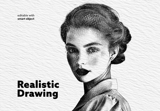 Realistic Drawing Photo Effect
