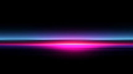 Abstract Neon Light Streaks on Black Background Vibrant Futuristic Digital Art