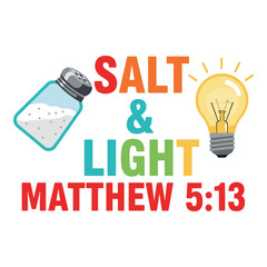Christian concept of being salt and light in the world as inspired by matthew 5 13 scripture
