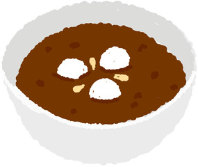 동지 팥죽 손그림