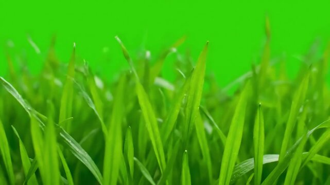 Rippling Green Environment with soft grass waves across a vivid background screen video creating natural setting that invites endless creative exploration distortion, overlay, glitch, static noise