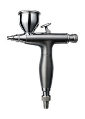 Fototapeta premium Gravity-feed airbrush for precision painting in model crafting.