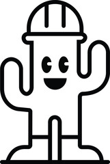 Vector illustration of a black icon sign man with a beer mug glass for hot beverage drink isolated on white