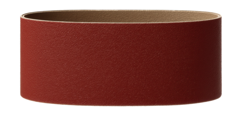 Ceramic grain sandpaper belt for efficient stock removal in industrial use.