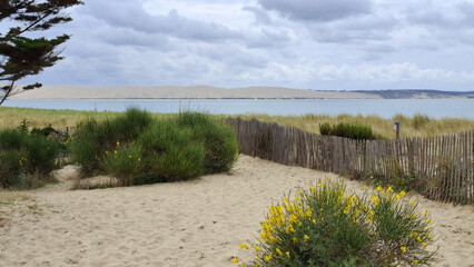 A la pointe de Cap Ferret dans le d&eacute;partement de la Gironde en France