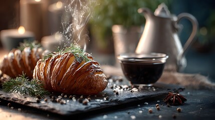 fried potato on plate